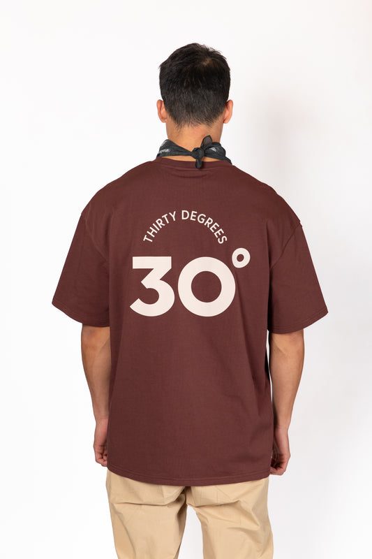 Beige טי שירט קצרה לגברים / נשים Basketball THIRTY DEGREES