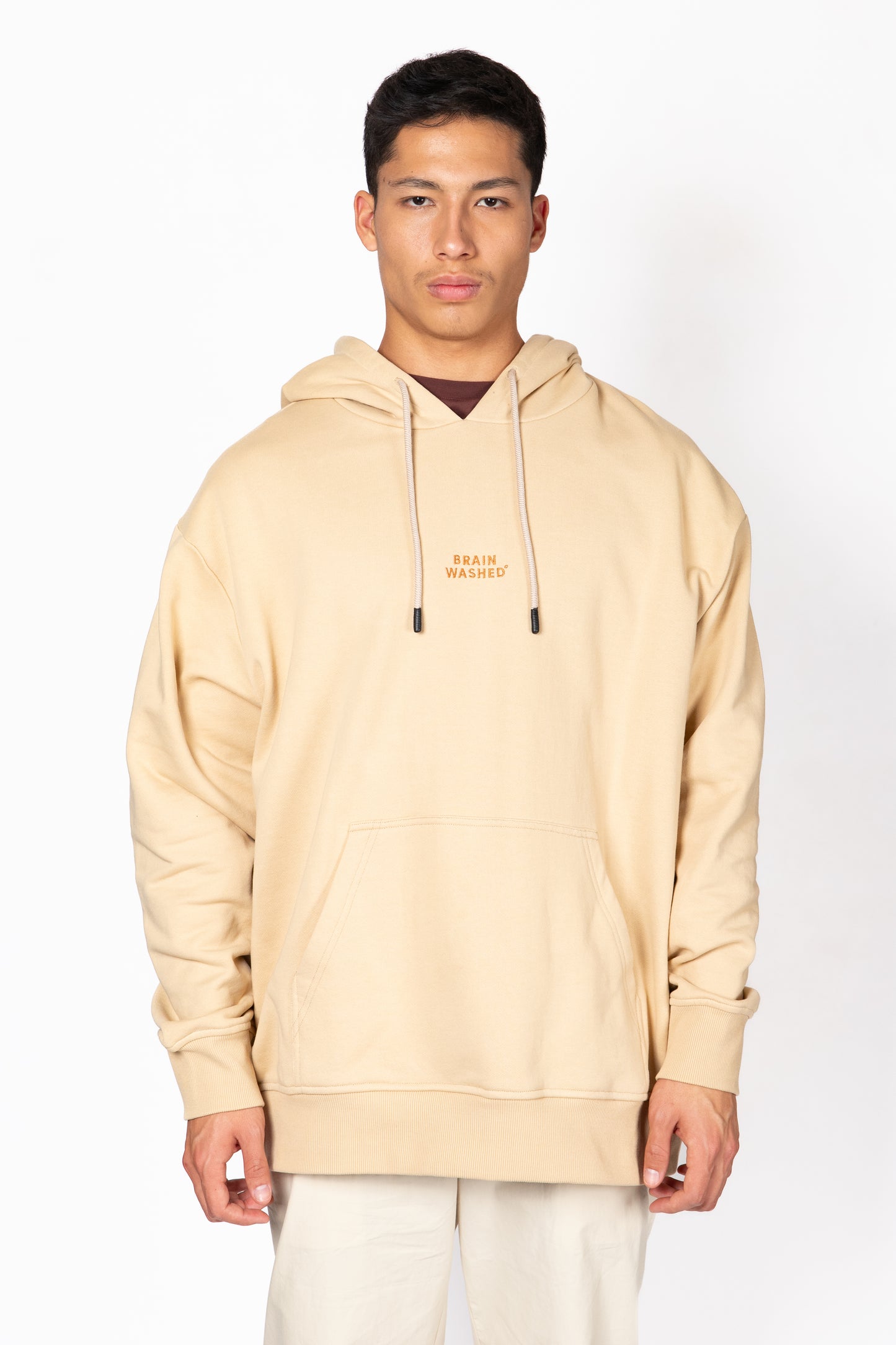 Antique White קפוצ'ון לגברים / נשים Brain Washed THIRTY DEGREES