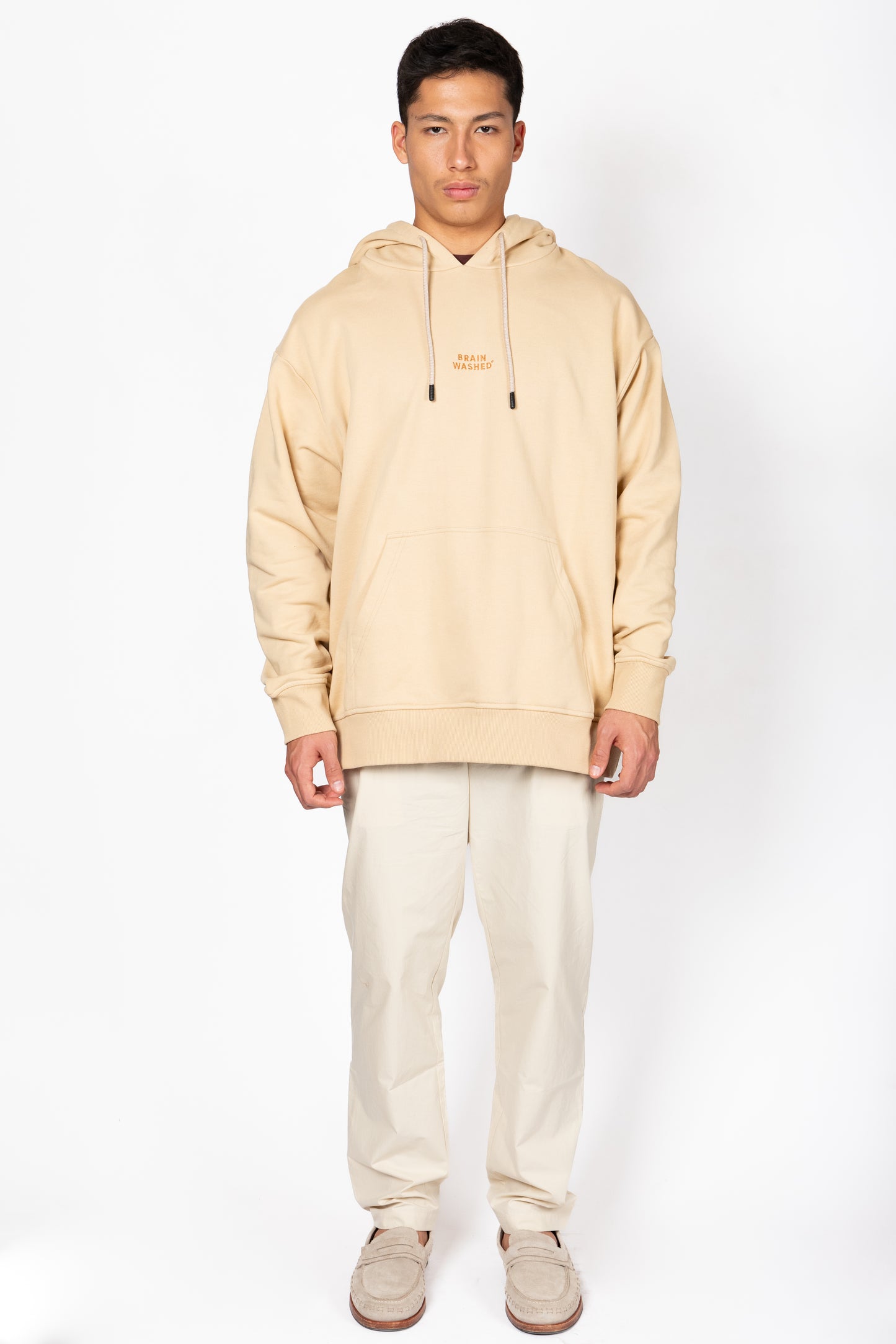 Beige קפוצ'ון לגברים / נשים Brain Washed THIRTY DEGREES