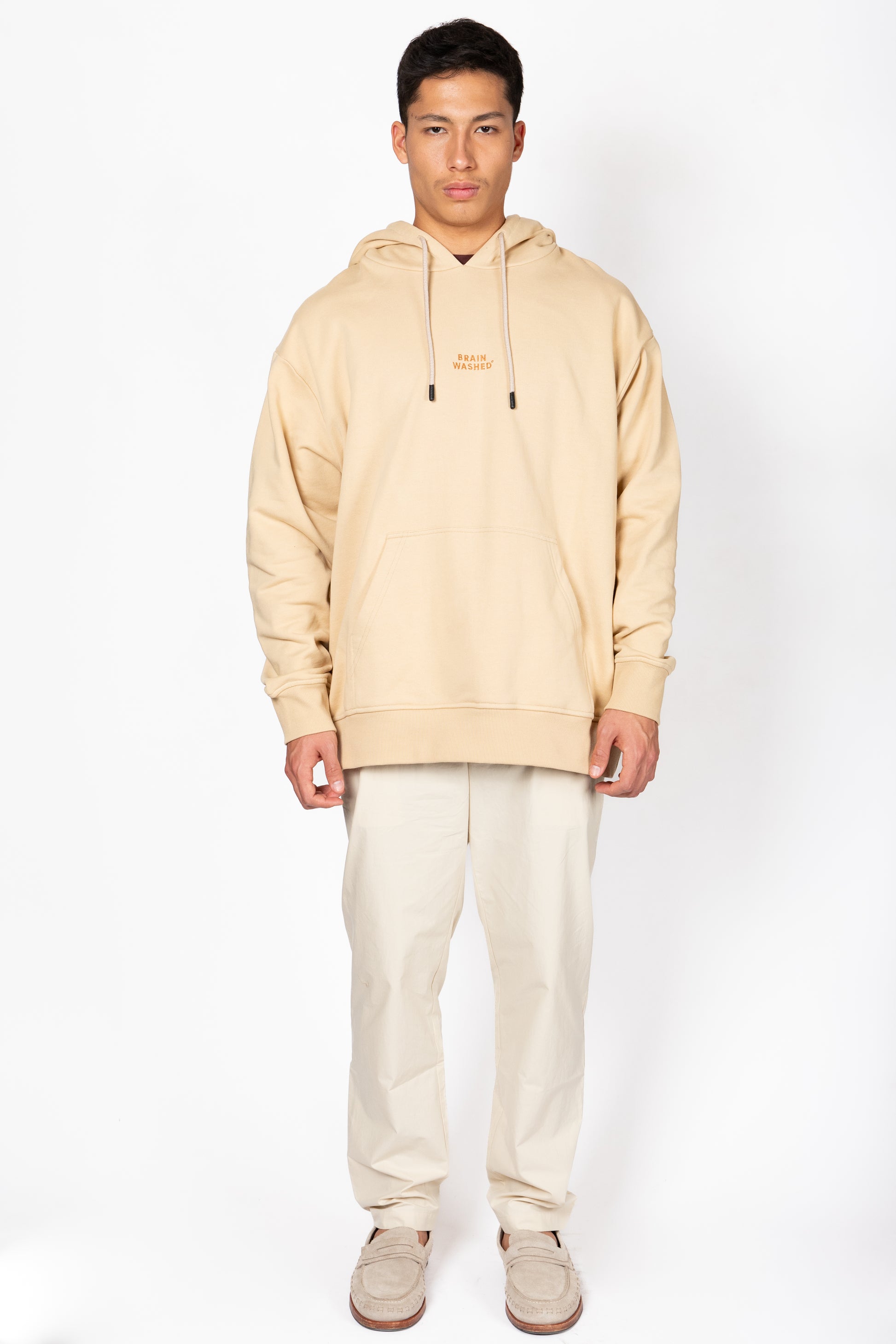 Beige קפוצ'ון לגברים / נשים Brain Washed THIRTY DEGREES