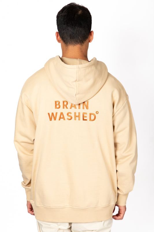 Antique White קפוצ'ון לגברים / נשים Brain Washed THIRTY DEGREES