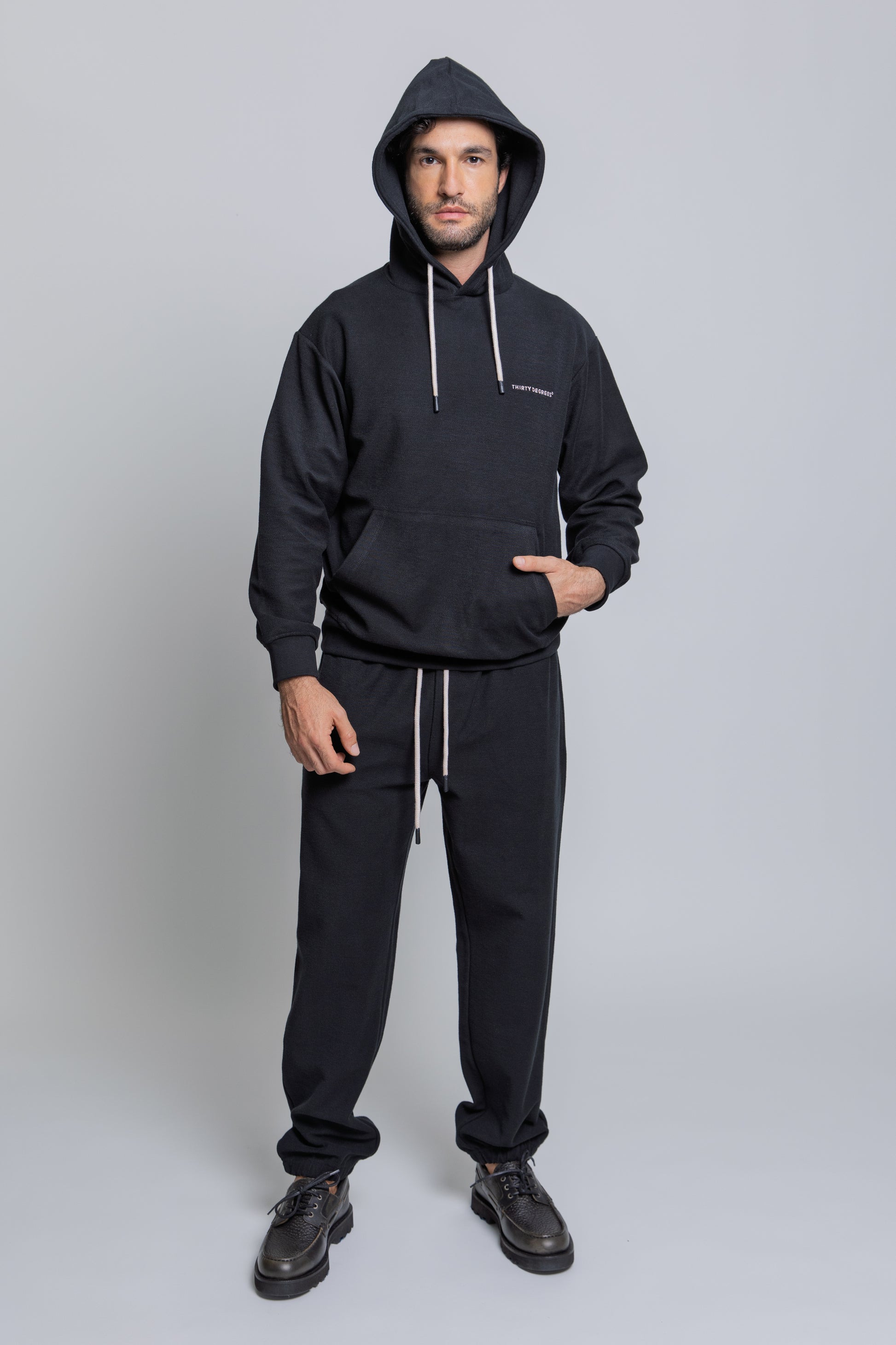 Gray קפוצ'ון לגברים / נשים Upside Down THIRTY DEGREES