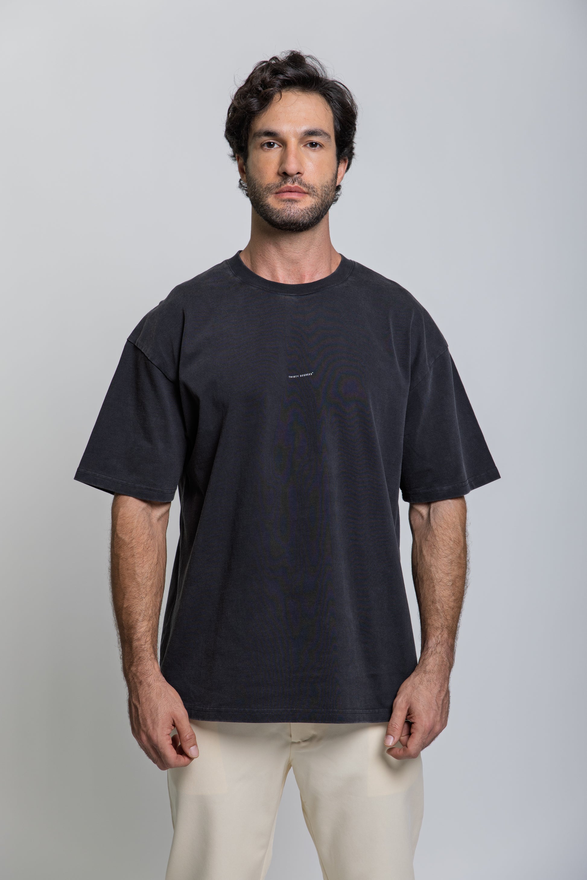 Gray טי שירט קצרה לגברים / נשים Basketball THIRTY DEGREES