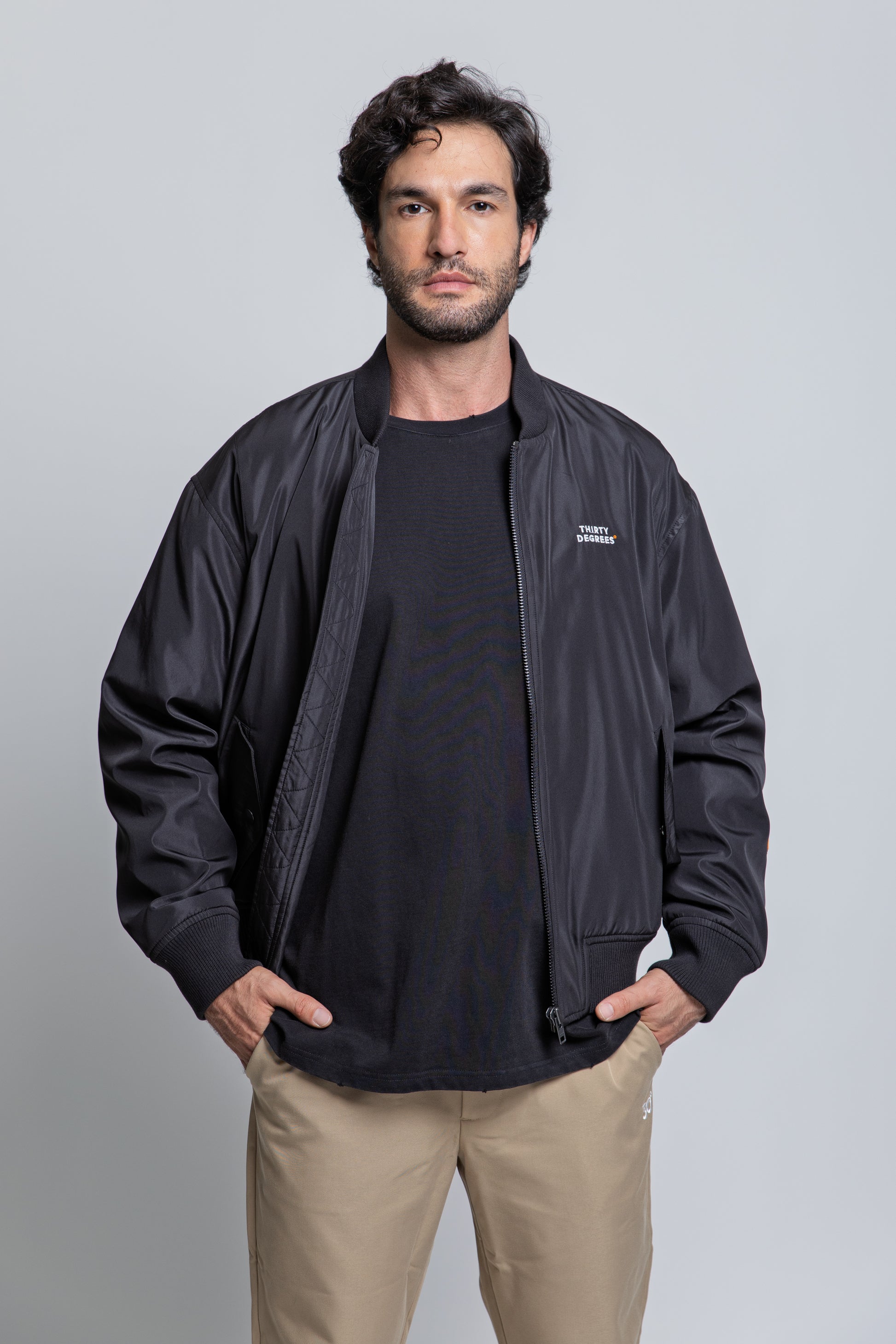 Gray ג'קט לגברים / נשים Basketball THIRTY DEGREES