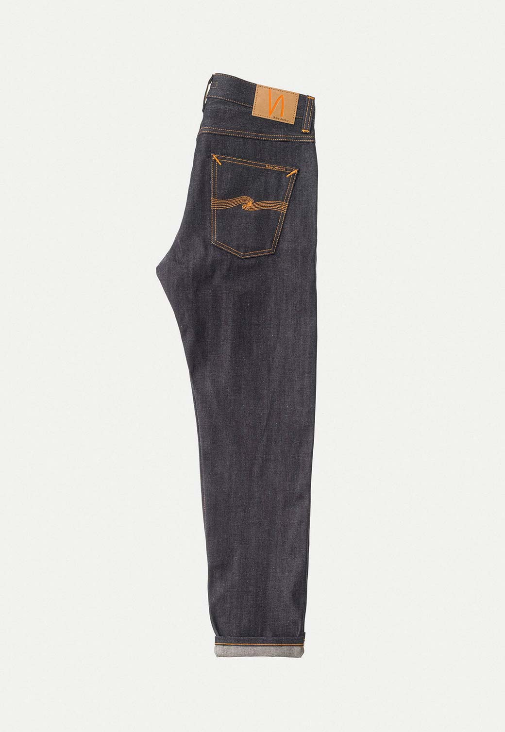 Dark Slate Gray ג'ינס ארוך לגברים Steady Eddie II - Dry Selvage NUDIE