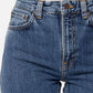 Dark Slate Gray ג'ינס ארוך לנשים Breezy Britt - Friendly Blue NUDIE