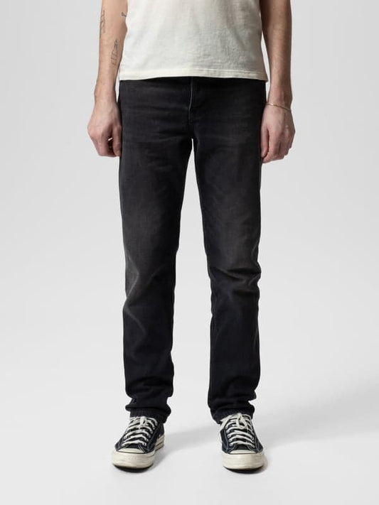 Black ג'ינס ארוך לגברים Steady Eddie - Black Water NUDIE