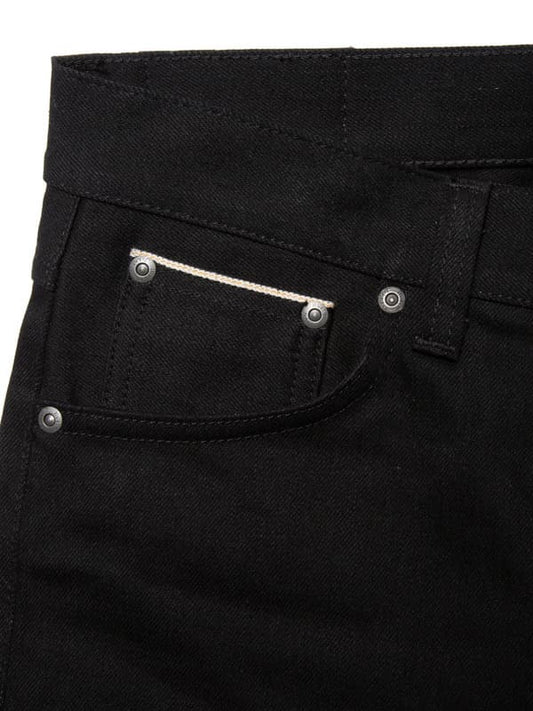 Black ג'ינס ארוך לגברים Lean Dean - Slim Straight NUDIE