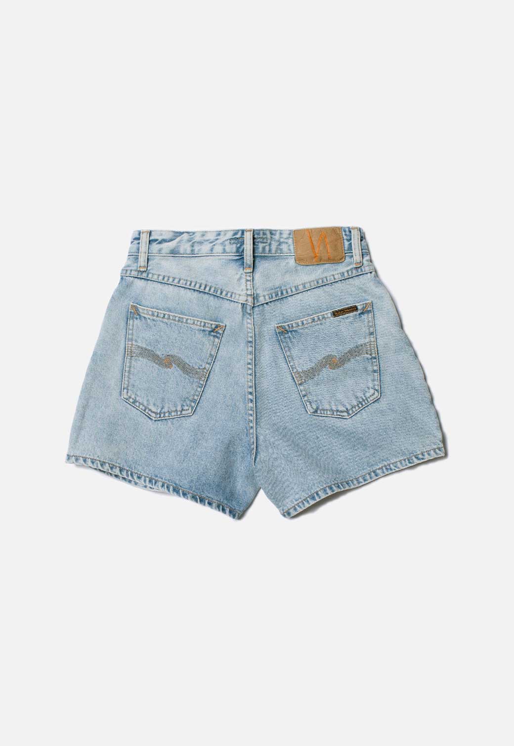 White Smoke ג'ינס קצר לנשים Maeve Shorts - Sunny Blue NUDIE