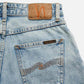 Light Gray ג'ינס קצר לנשים Maeve Shorts - Sunny Blue NUDIE
