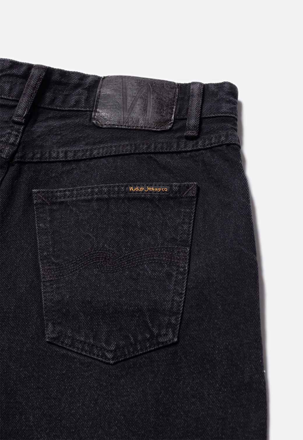 Black ג'ינס קצר לנשים Maud Shorts - Black Stone NUDIE
