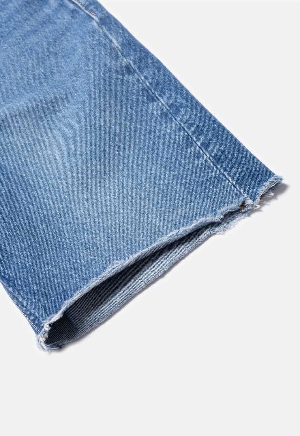 Lavender ג'ינס קצר לנשים Maud Shorts - Nostalgic Blue NUDIE