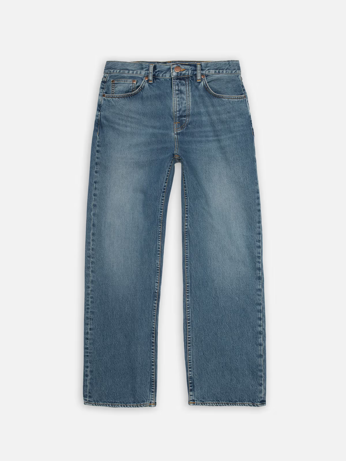 Dim Gray ג'ינס ארוך לגברים / נשים Tuff Tony Blue Day Dreamer – Wide Leg NUDIE