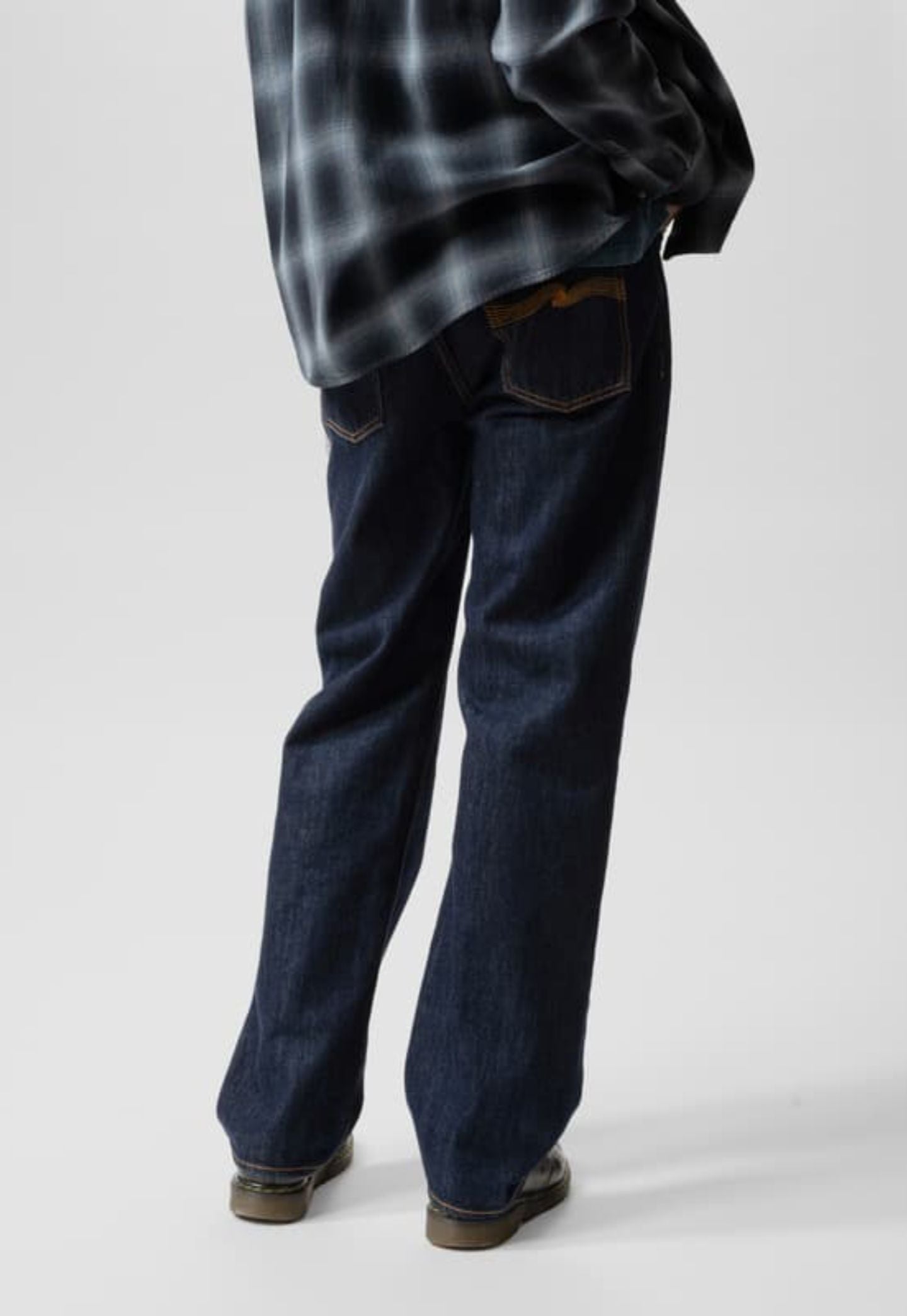 Light Gray ג'ינס לגברים Tuff Tony One Wash – Loose fit NUDIE