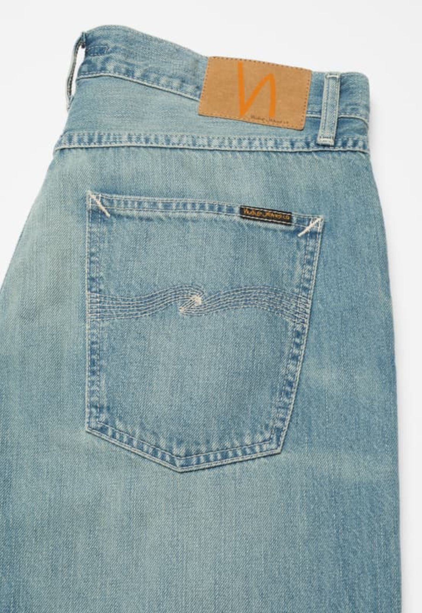 Light Slate Gray ג'ינס לגברים Tuff Tony Drift Wood – Loose fit NUDIE