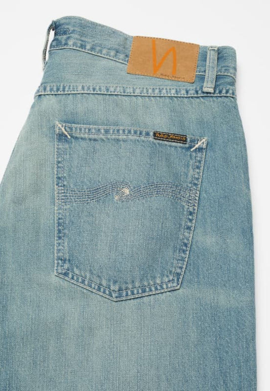Light Slate Gray ג'ינס לגברים Tuff Tony Drift Wood – Loose fit NUDIE