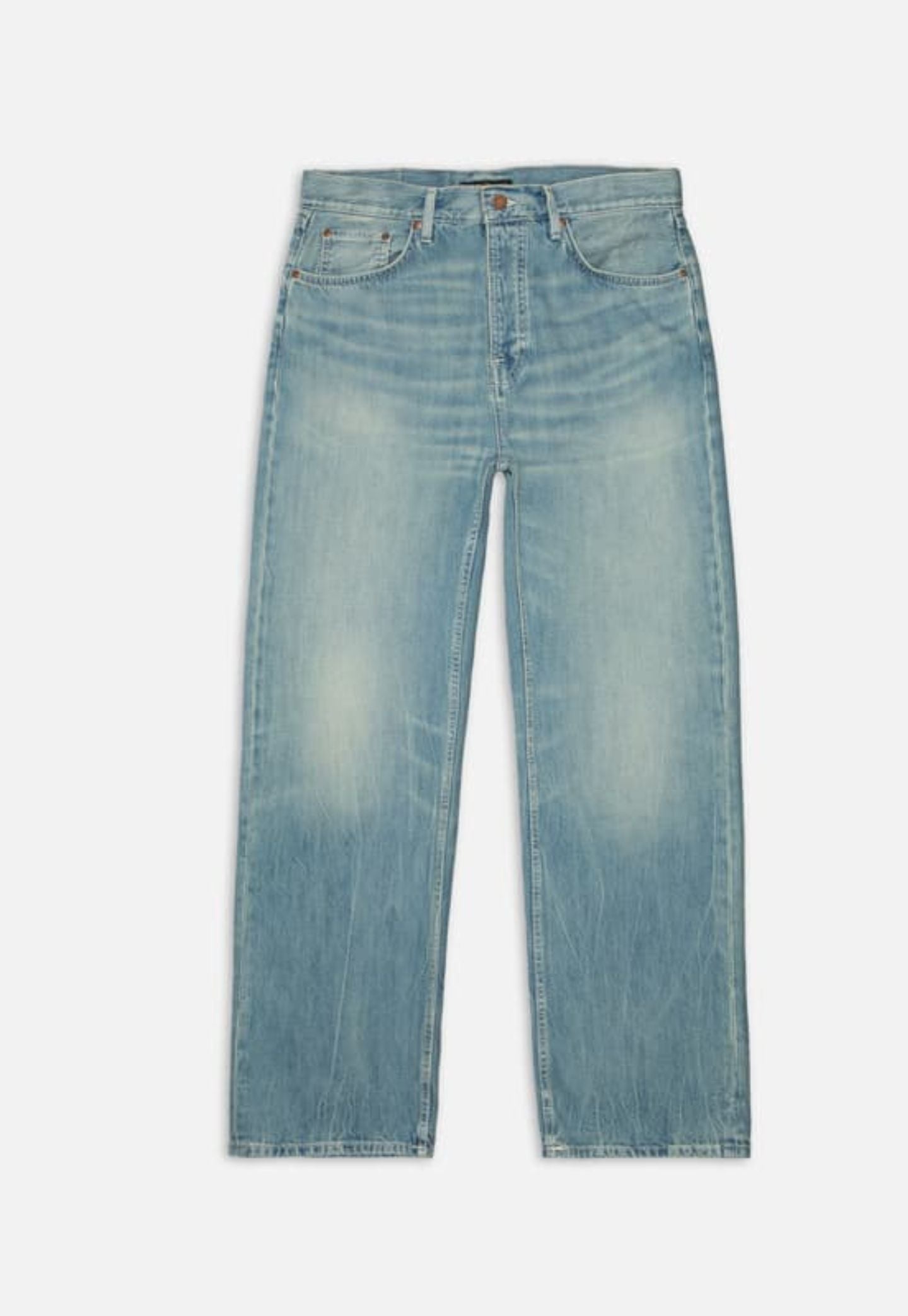 Light Slate Gray ג'ינס לגברים Tuff Tony Drift Wood – Loose fit NUDIE