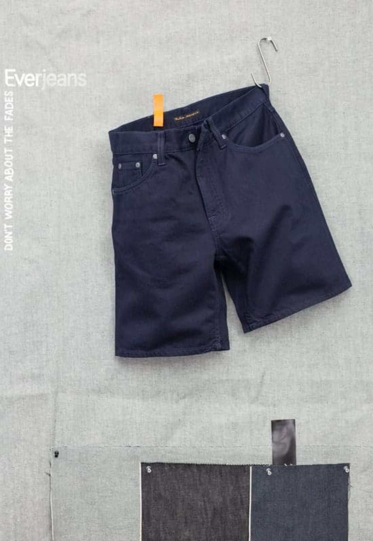 Gray מכנסיים קצרים לגברים Seth NUDIE