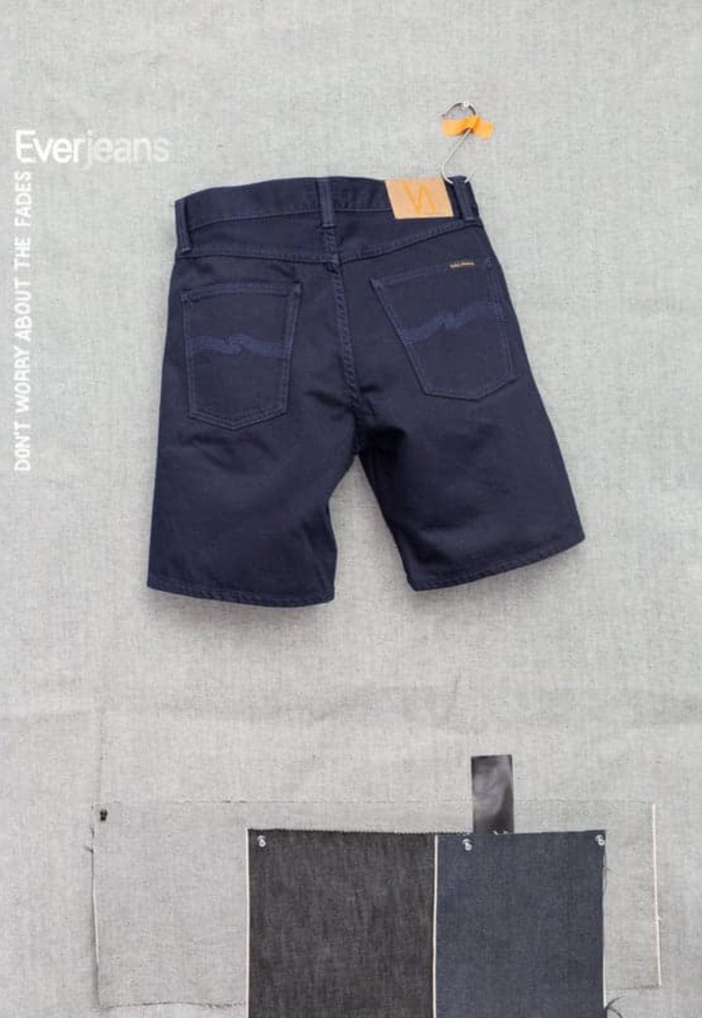 Gray מכנסיים קצרים לגברים Seth NUDIE