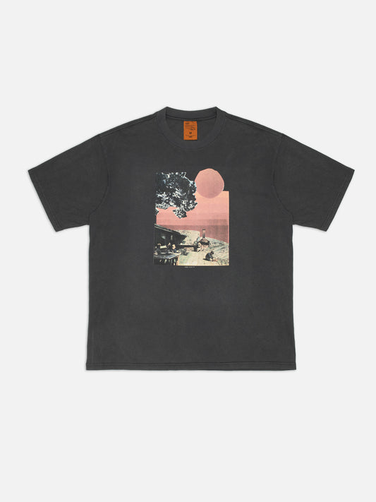 White Smoke טי שירט קצרה לגברים Koffe NUDIE