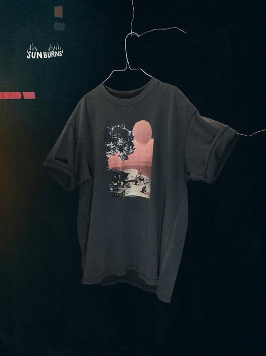 Black טי שירט קצרה לגברים Koffe NUDIE