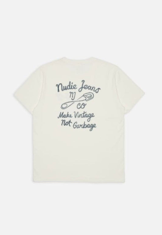 Antique White חולצת טי-שירט לגברים Roy NUDIE