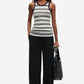 Black גופיית נשים Alexo Tank 7542 SAMSOE SAMSOE