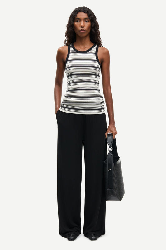 Black גופיית נשים Alexo Tank 7542 SAMSOE SAMSOE