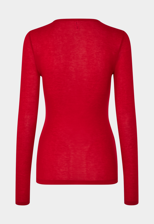 Firebrick טופ ג'רסי ארוך לנשים Sadou SAMSOE SAMSOE