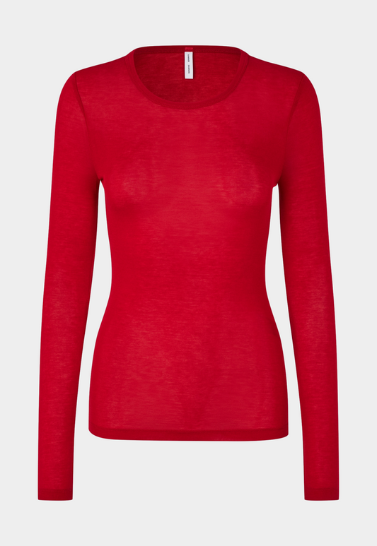 Firebrick טופ ג'רסי ארוך לנשים Sadou SAMSOE SAMSOE