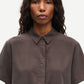 White Smoke חולצה מכופתרת קצרה לנשים Mina SS Shirt 14028 SAMSOE SAMSOE