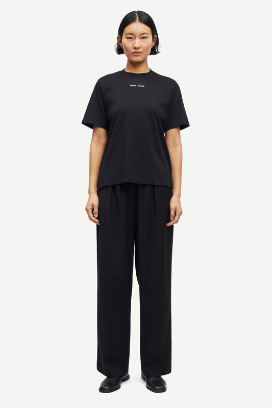 Black מכנסיים ארוכים לנשים Julia SAMSOE SAMSOE