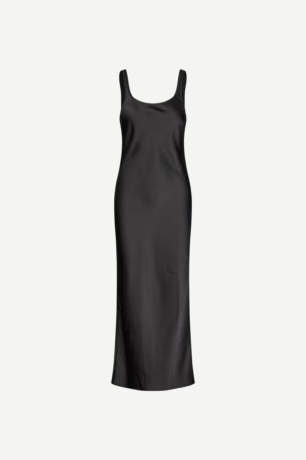 Dark Slate Gray שמלת מקסי סאטן לנשים Sunna SAMSOE SAMSOE