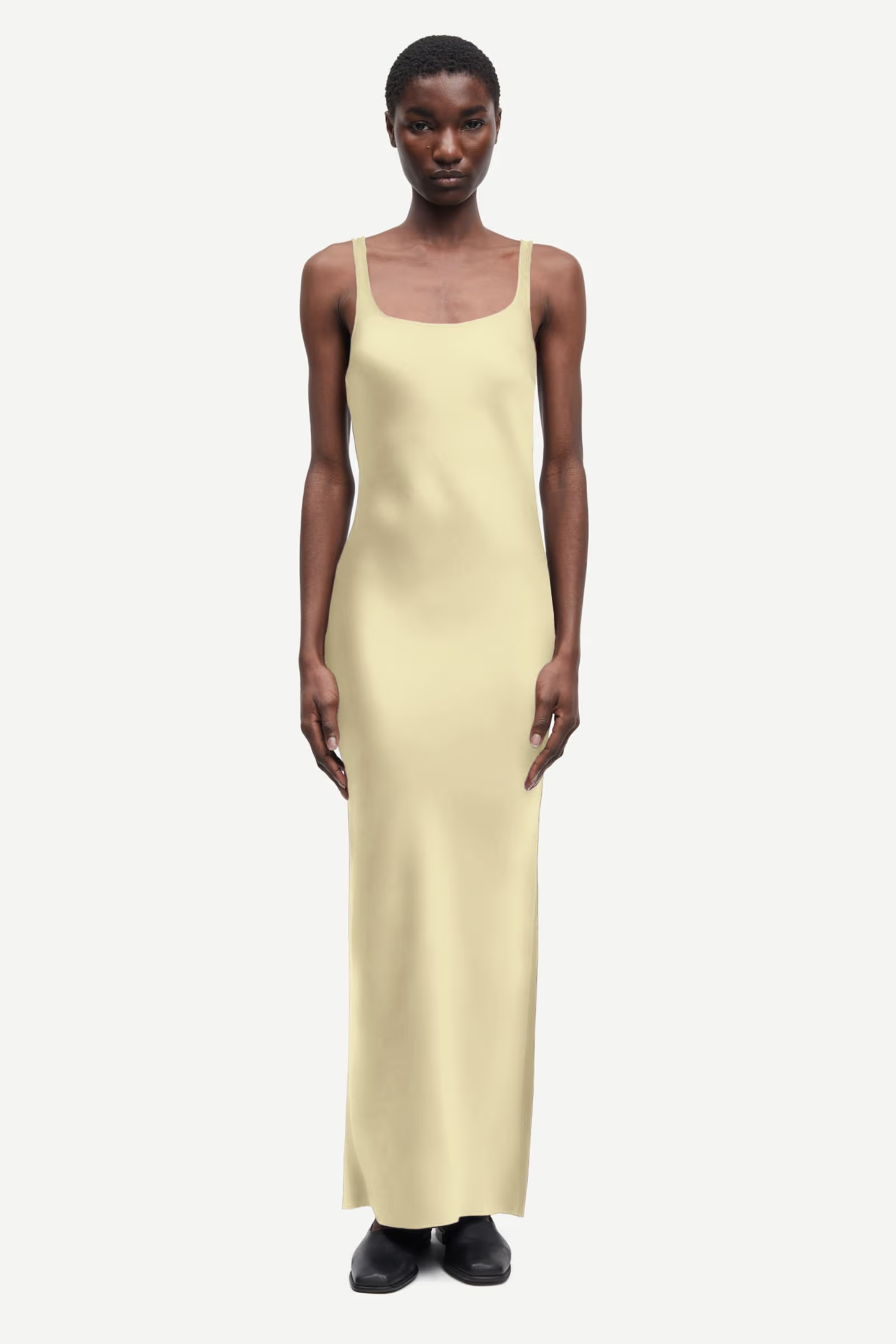 Beige שמלת מקסי סאטן לנשים Sunna SAMSOE SAMSOE