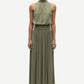 Dark Olive Green שמלת מקסי לנשים Uma SAMSOE SAMSOE
