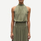 Dark Olive Green שמלת מקסי לנשים Uma SAMSOE SAMSOE