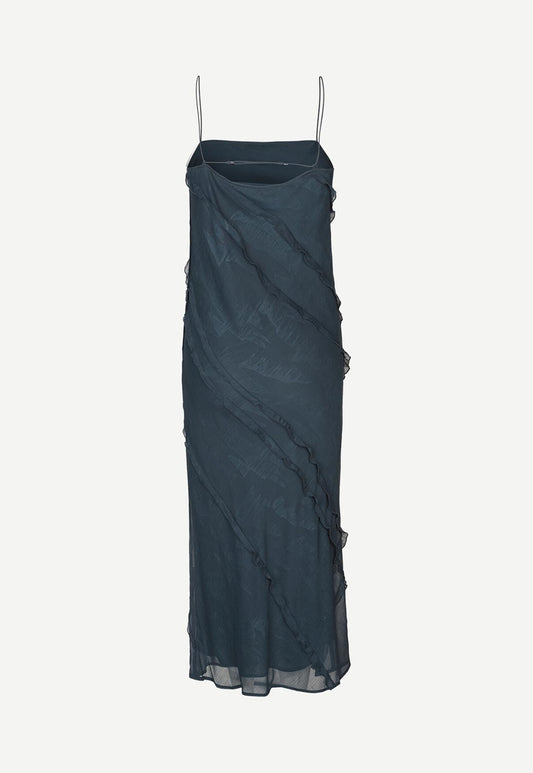Dark Slate Gray שמלת מידי לנשים Mannah SAMSOE SAMSOE