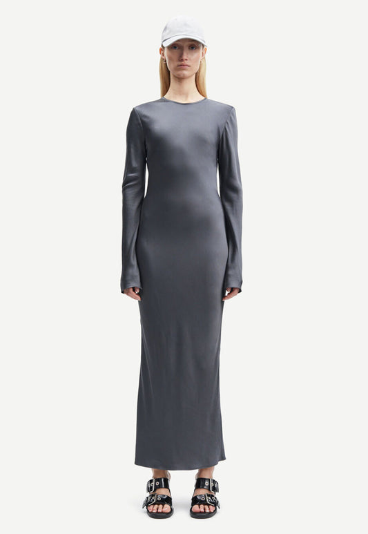 Dark Slate Gray שמלת מקסי לנשים Alina SAMSOE SAMSOE