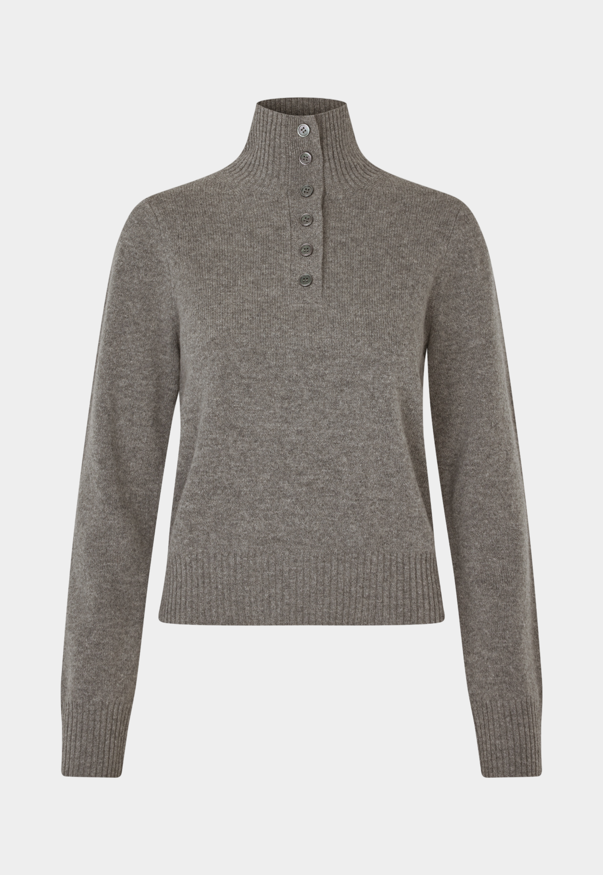 Light Gray סוודר גולף לנשים Saelif SAMSOE SAMSOE