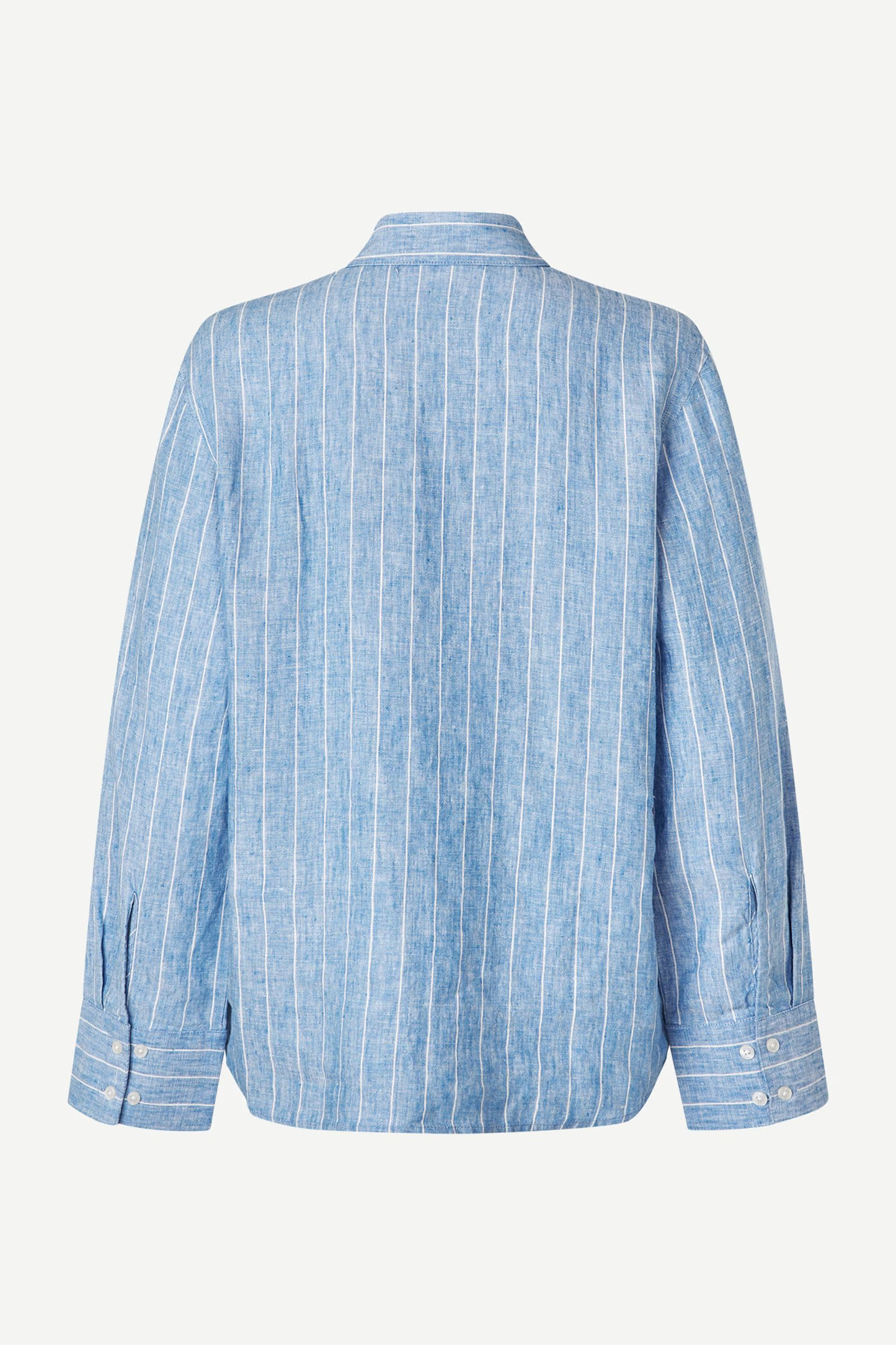 White Smoke חולצת פשתן מכופתרת ארוכה לנשים Sanot SAMSOE SAMSOE