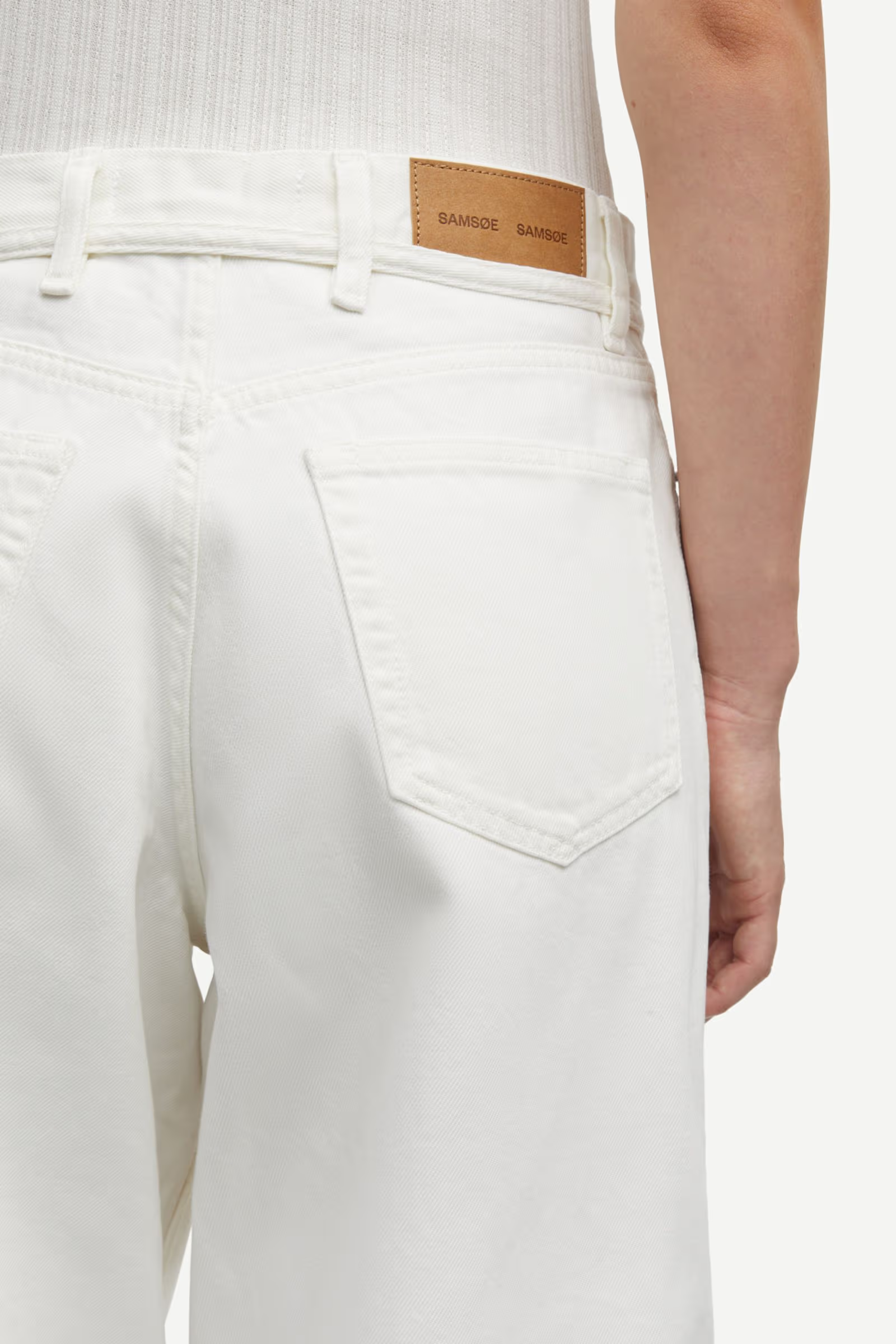 Light Gray ג'ינס ארוך לנשים Saharper – Wide Leg SAMSOE SAMSOE