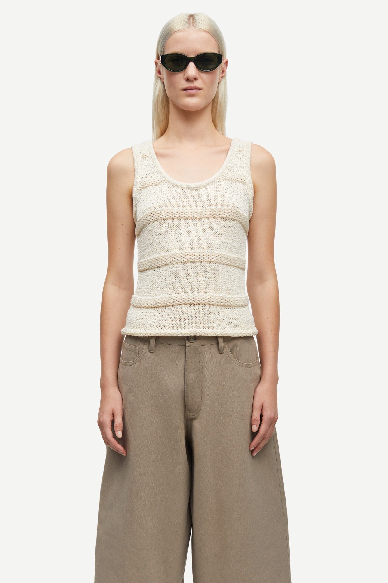 Beige גופיה לנשים Sanettie SAMSOE SAMSOE