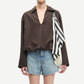 White Smoke חולצה מכופתרת לנשים Sadaphne Shirt 15262 SAMSOE SAMSOE