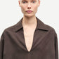 White Smoke חולצה מכופתרת לנשים Sadaphne Shirt 15262 SAMSOE SAMSOE