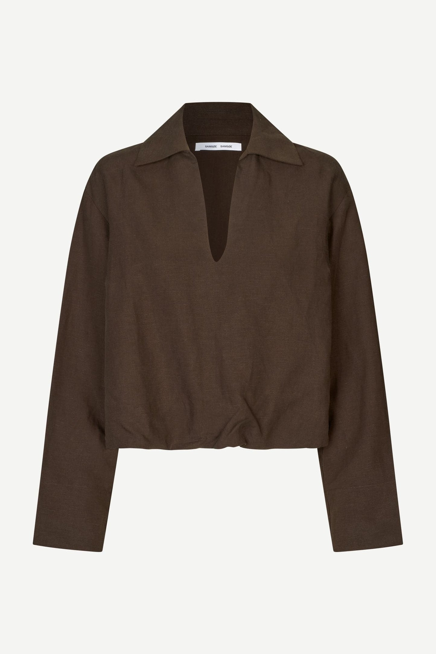 Dark Slate Gray חולצה מכופתרת לנשים Sadaphne Shirt 15262 SAMSOE SAMSOE