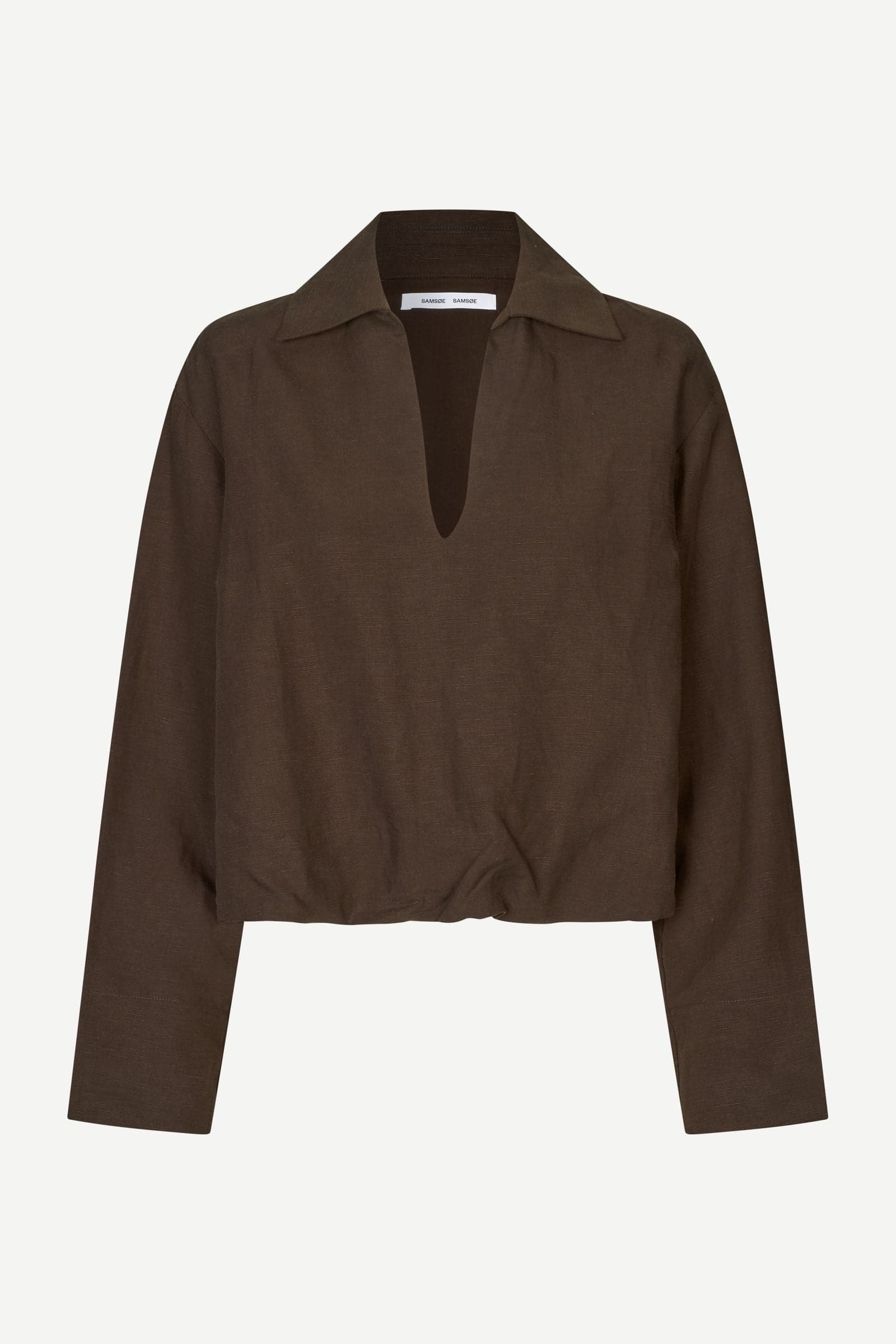 Dark Slate Gray חולצה מכופתרת לנשים Sadaphne Shirt 15262 SAMSOE SAMSOE