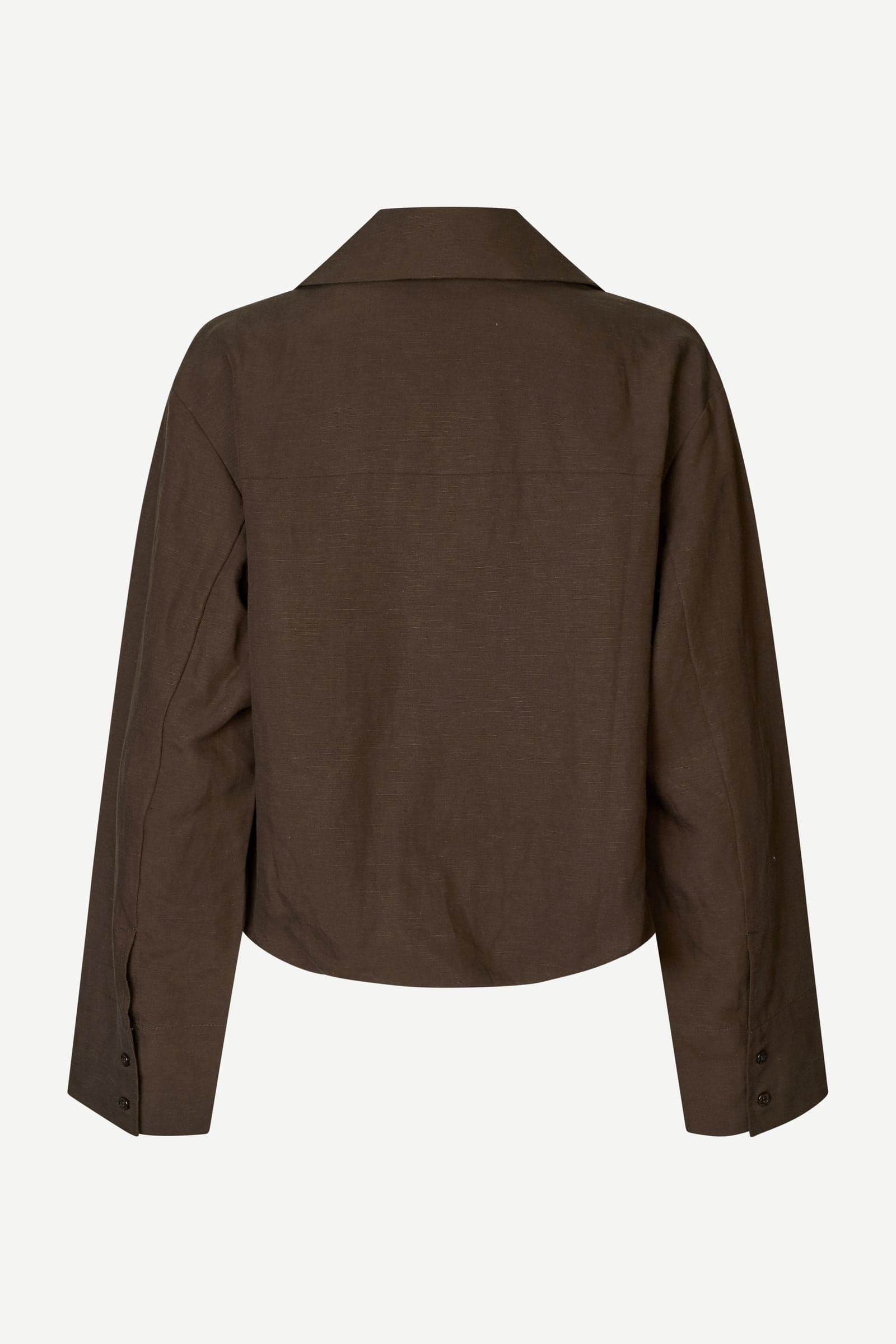 Dark Slate Gray חולצה מכופתרת לנשים Sadaphne Shirt 15262 SAMSOE SAMSOE