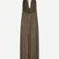 Dark Olive Green שמלת מקסי לנשים Sacille SAMSOE SAMSOE