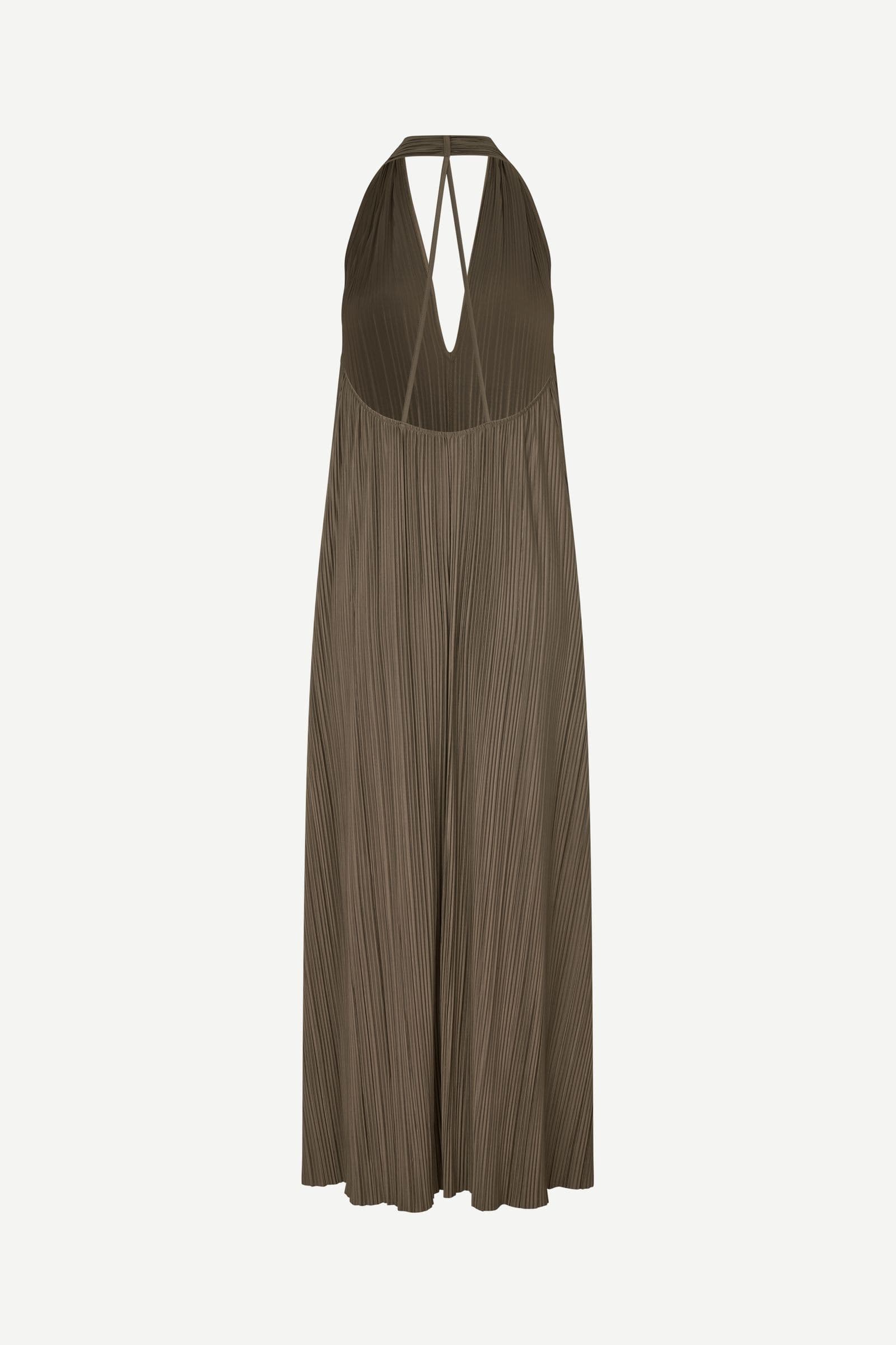 Dark Olive Green שמלת מקסי לנשים Sacille SAMSOE SAMSOE
