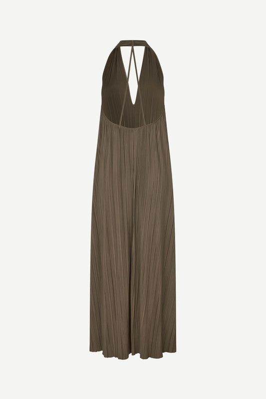 Dark Olive Green שמלת מקסי לנשים Sacille SAMSOE SAMSOE
